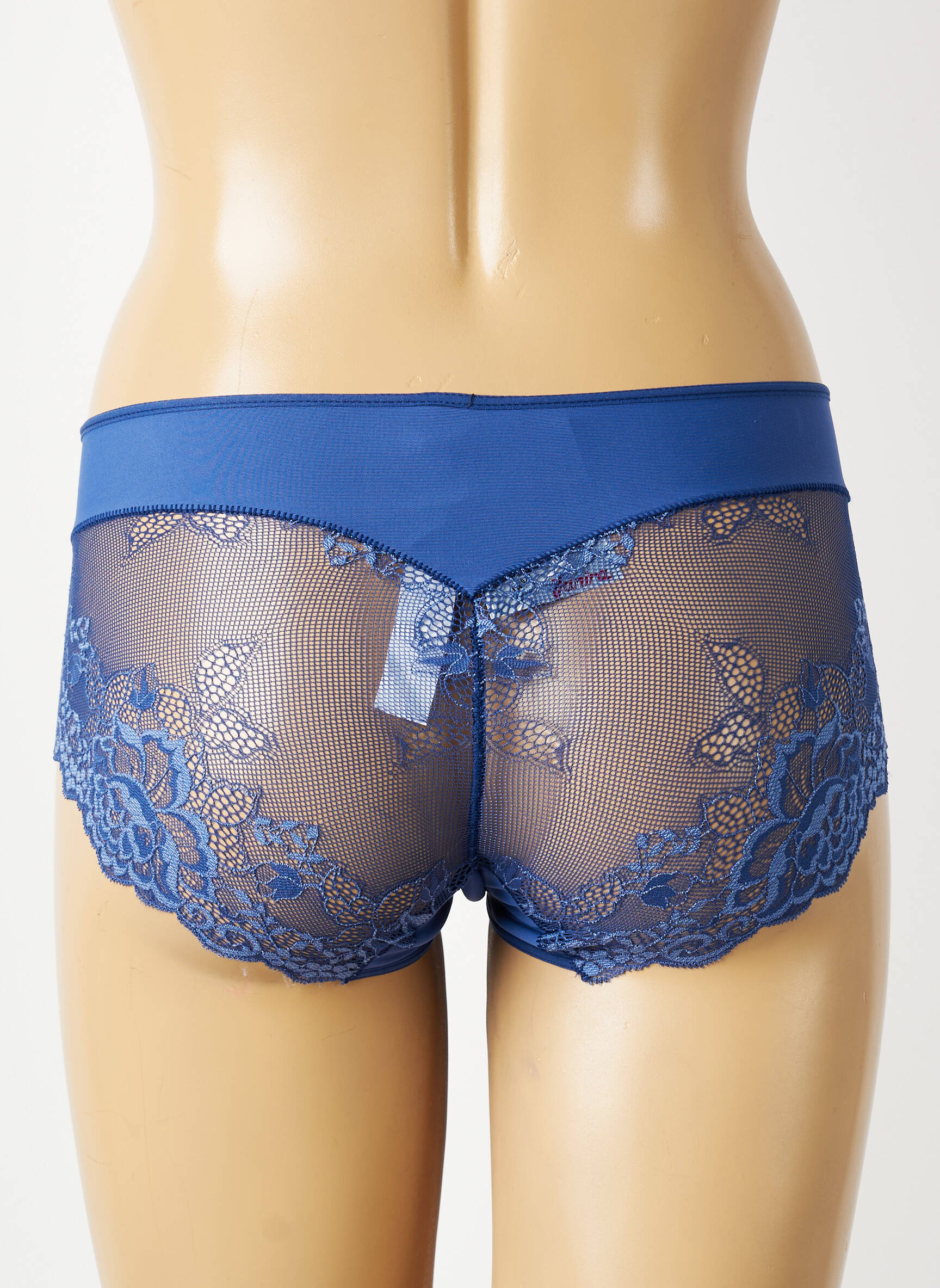 Culotte effet matière satinée bleu JANIRA femme
