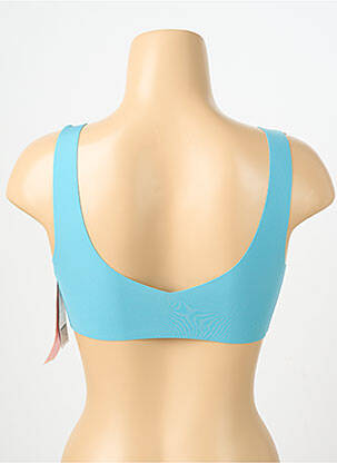 Soutien-gorge effet matière satinée haut soutien-gorge avec mousse de rembourrage amovible bleu SLOGGI femme