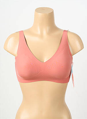 Soutien-gorge effet matière satinée haut soutien-gorge avec mousse de rembourrage amovible orange SLOGGI femme