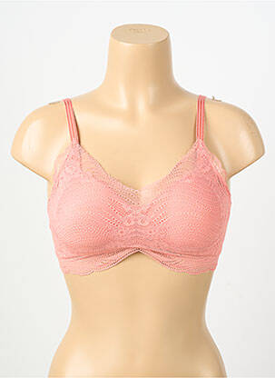 Soutien-gorge effet matière satinée haut soutien-gorge moulé orange TRIUMPH femme