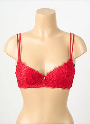 Soutien-gorge légère et transparente haut soutien-gorge moulé rouge PIEGE femme