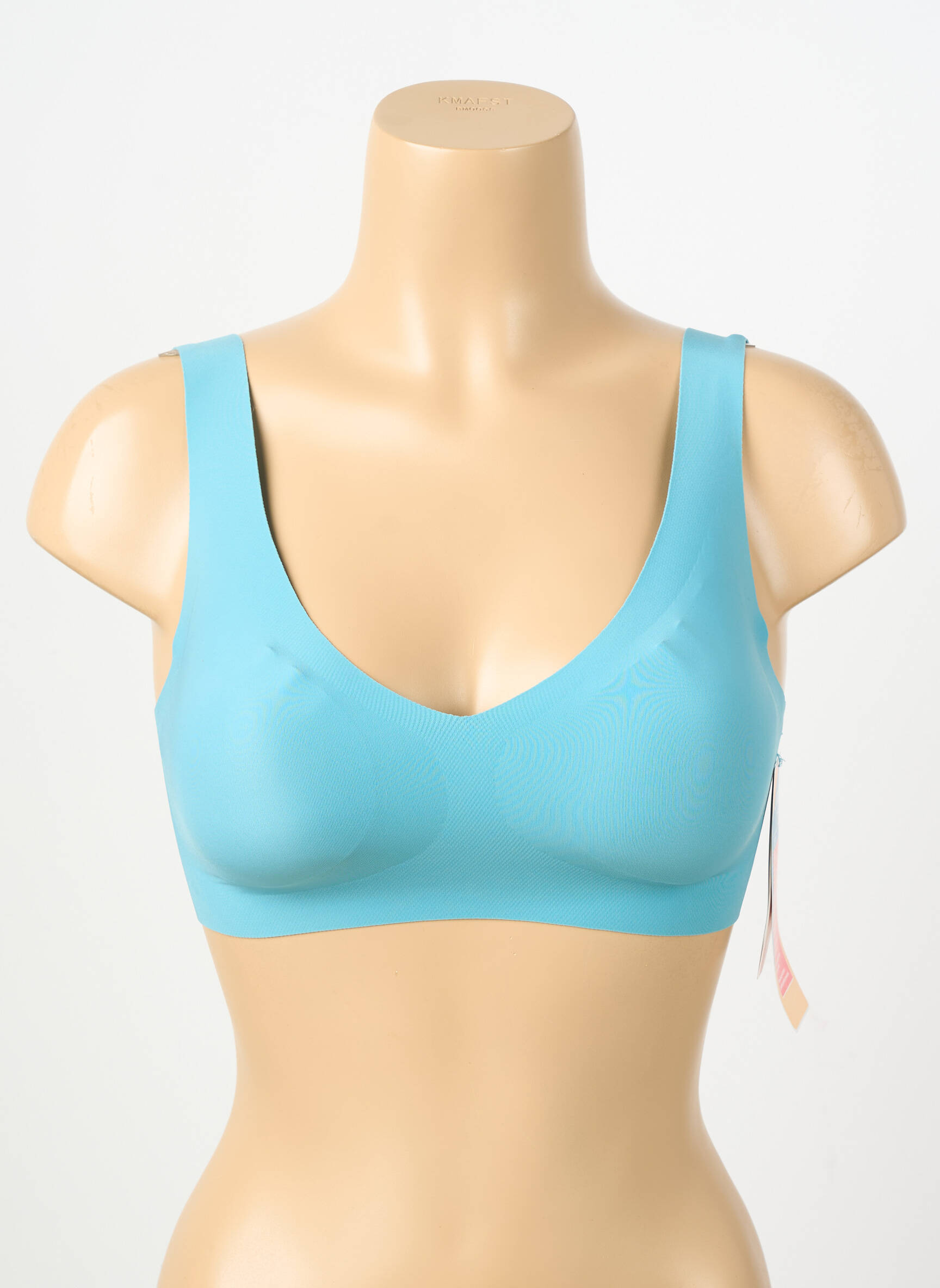Soutien-gorge effet matière satinée haut soutien-gorge avec mousse de rembourrage amovible bleu SLOGGI femme