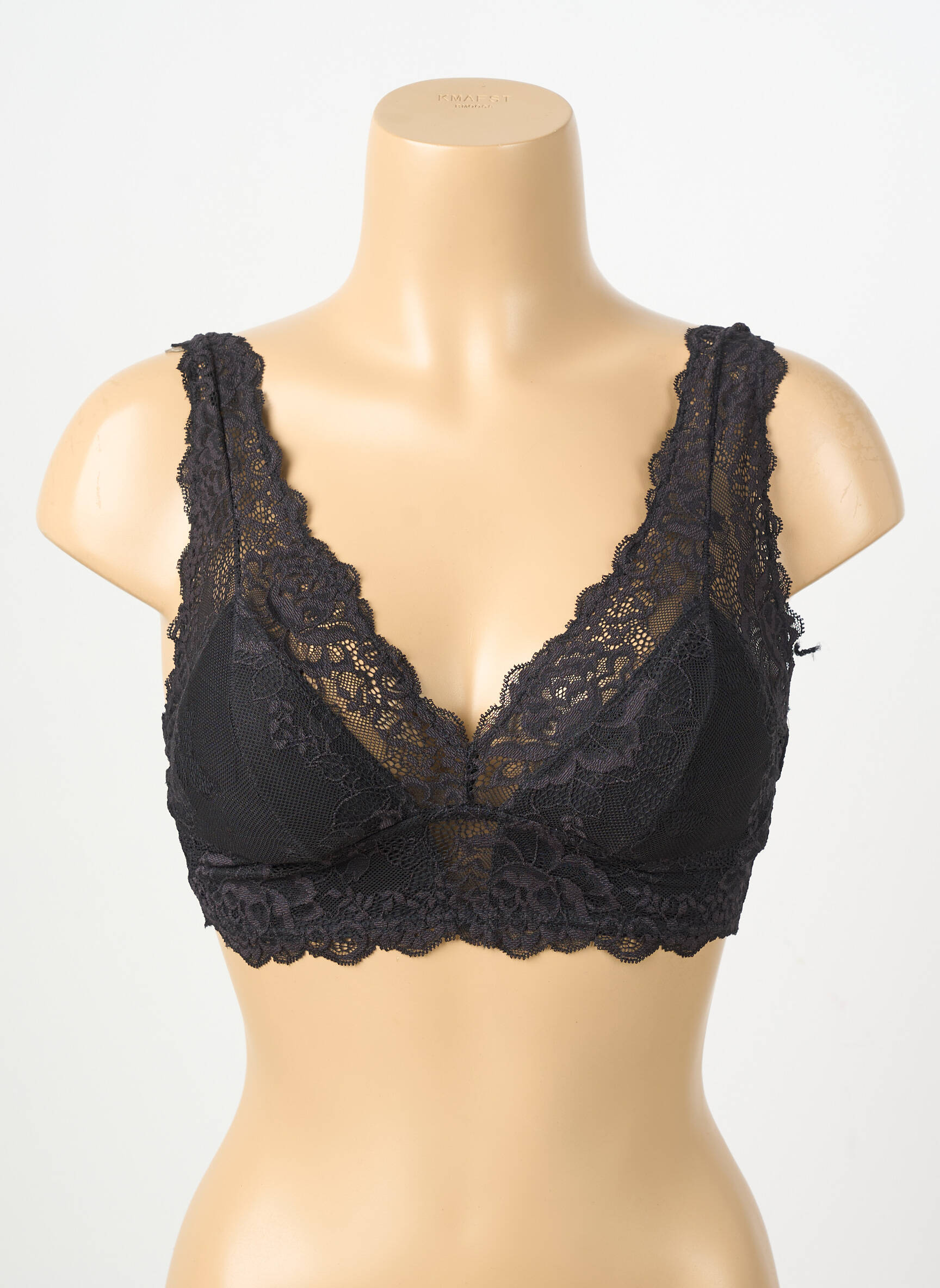 Soutien-gorge sans armature bralettes noir JANIRA femme