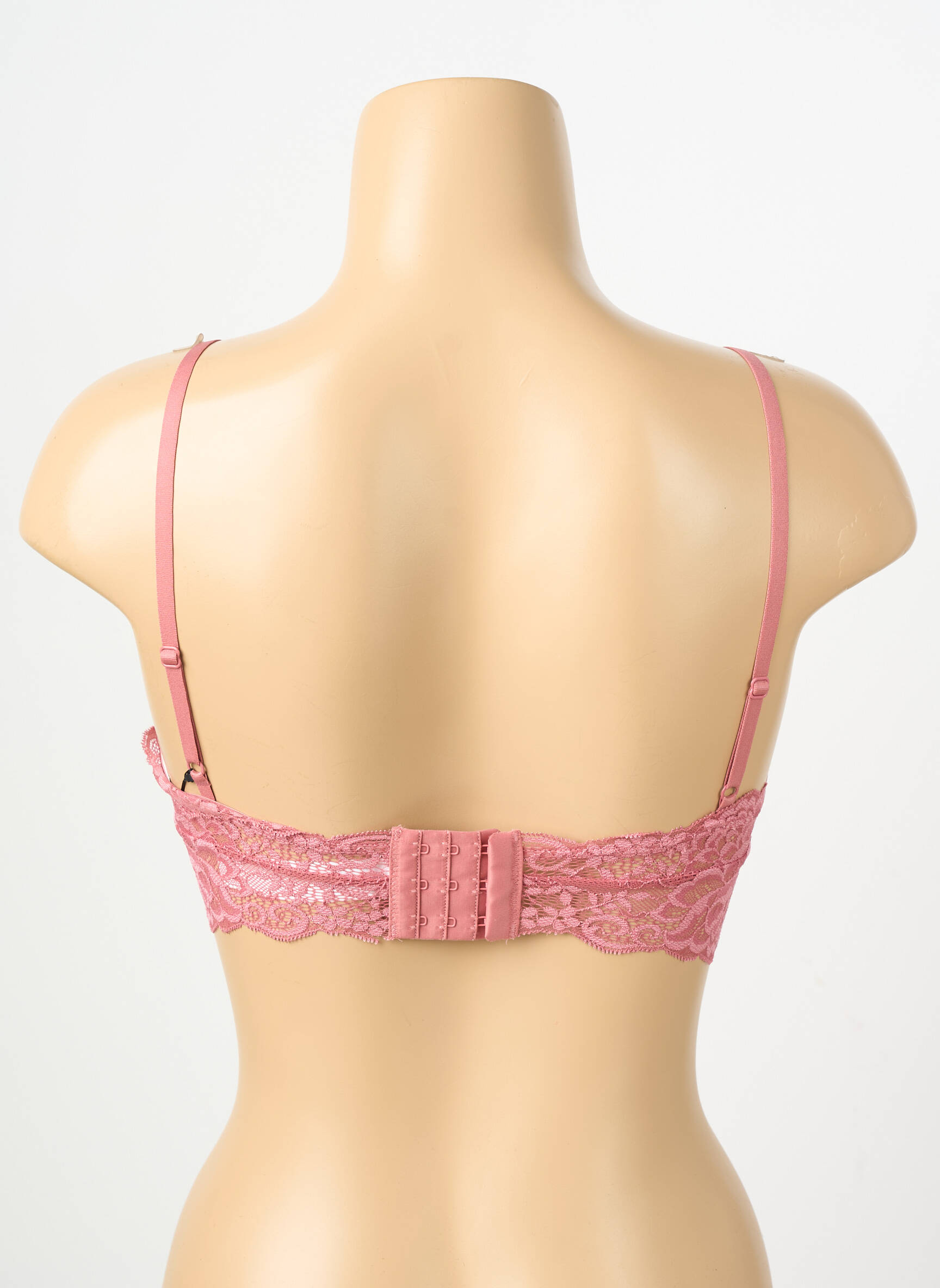 Soutien-gorge sans armature haut soutien-gorge avec mousse de rembourrage amovible rose JANIRA femme