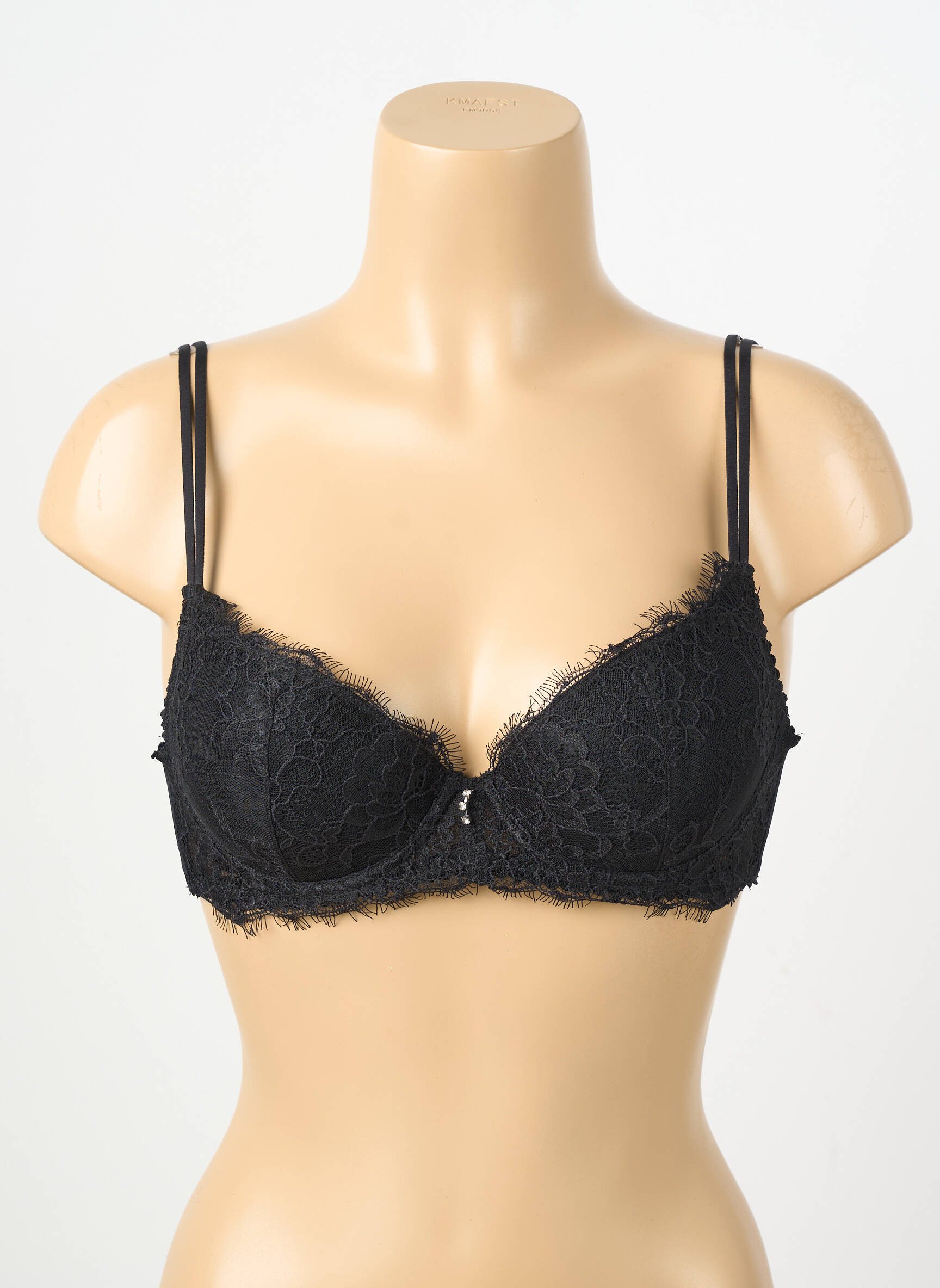 Soutien-gorge légère et transparente haut soutien-gorge moulé noir PIEGE femme