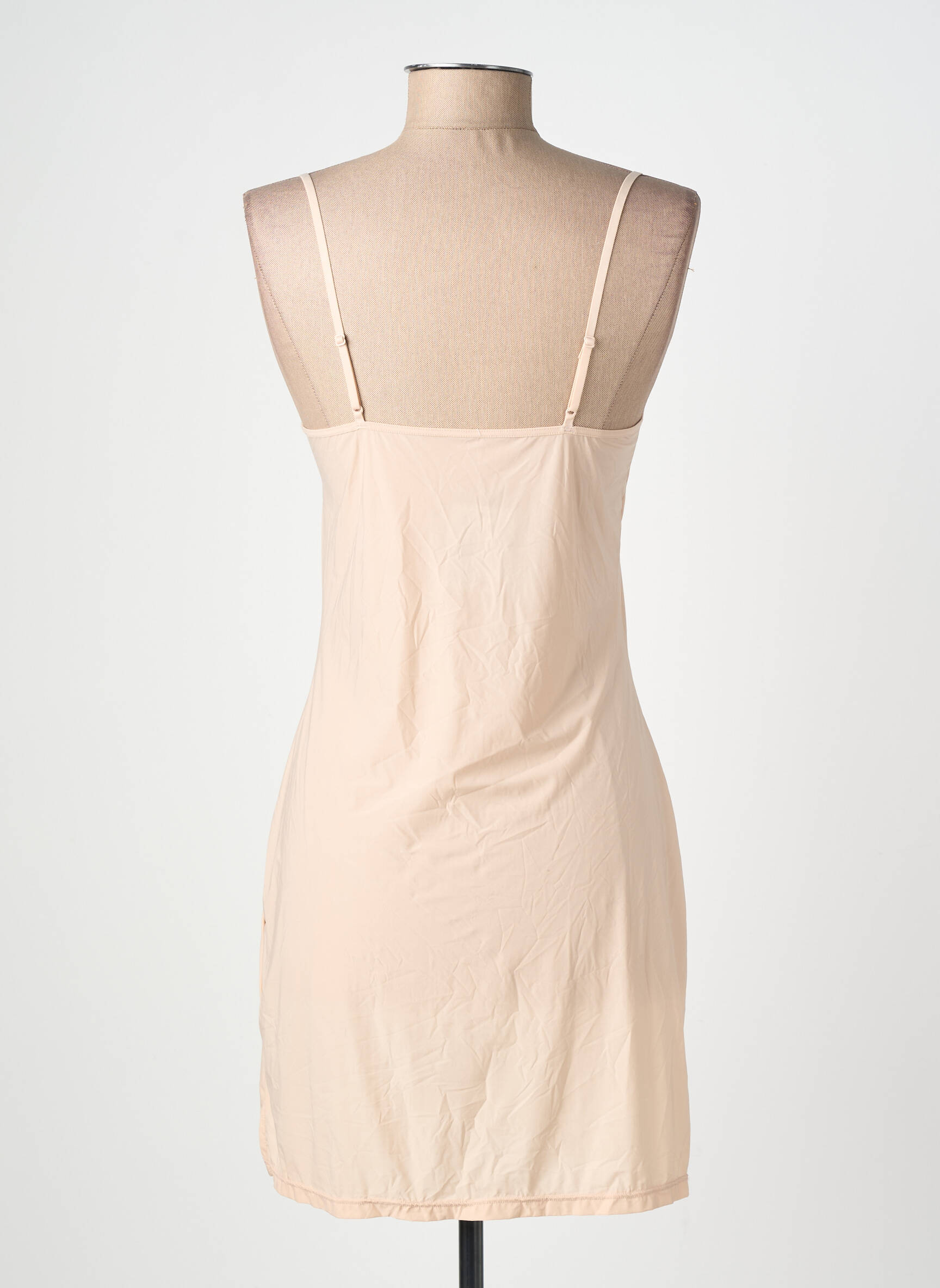 Jupon /fond de robe effet matière satinée chair JANIRA femme