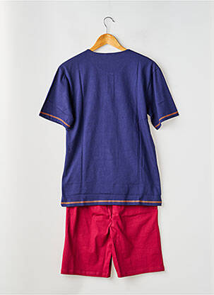 Pyjashort col rond bleu ROSE POMME femme