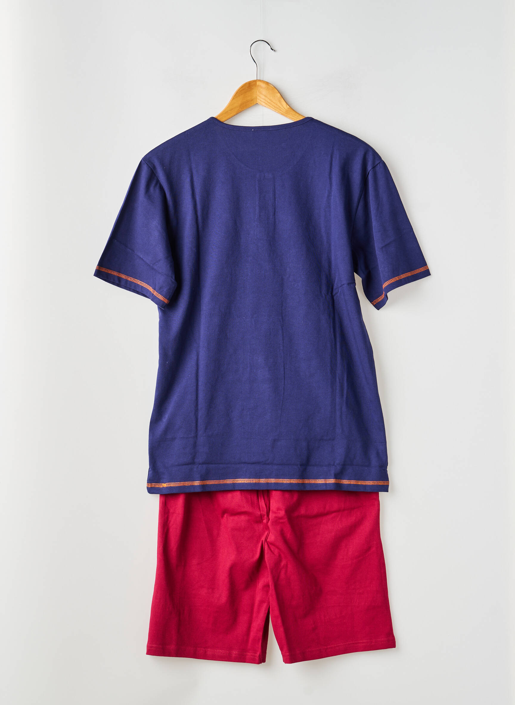 Pyjashort col rond bleu ROSE POMME femme