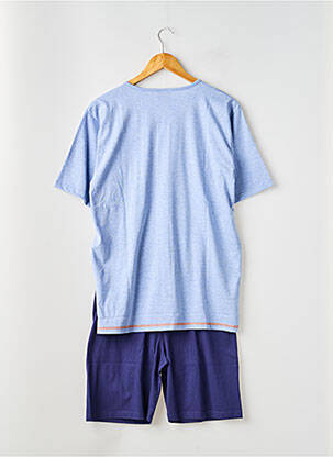 Pyjashort col v bleu ROSE POMME homme