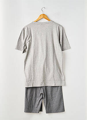 Pyjashort imprimé rayures gris ROSE POMME homme