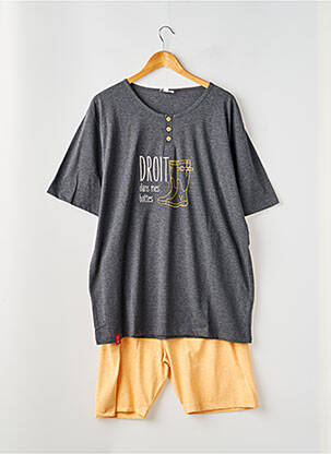 Pyjashort col rond gris ROSE POMME homme
