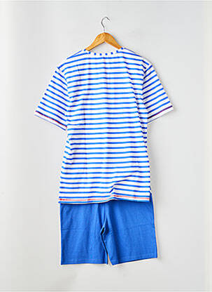 Pyjashort imprimé rayures bleu ROSE POMME homme