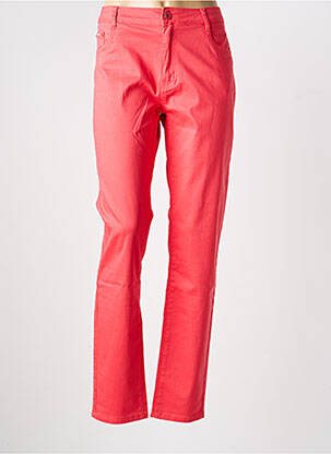 Pantalon slim stretch taille normale rose YZY femme