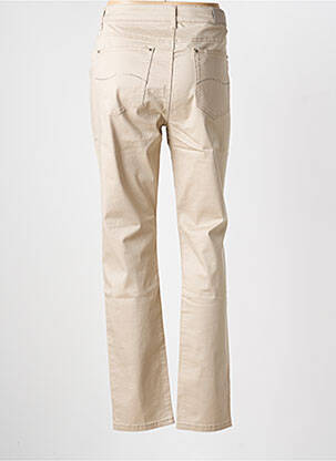Pantalon slim stretch taille normale beige YZY femme