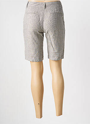 Bermuda tissage popeline taille normale beige IMPAQT femme
