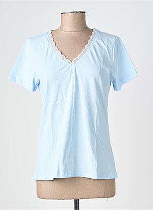 Top manches courtes manches courtes bleu SARAH JOHN femme