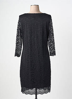 Robe courte manches 3/4 manches 3/4 noir REVD'ELLE femme