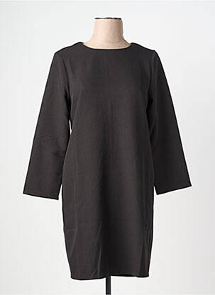 Robe mi-longue manches longues manches longues noir AKOZ DE TOI femme