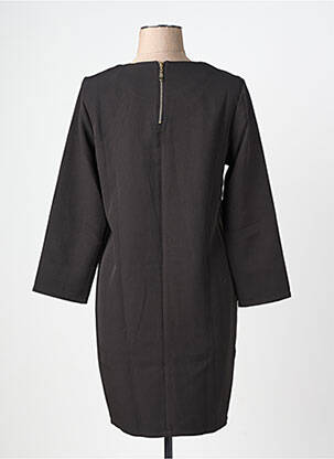Robe mi-longue manches longues manches longues noir AKOZ DE TOI femme