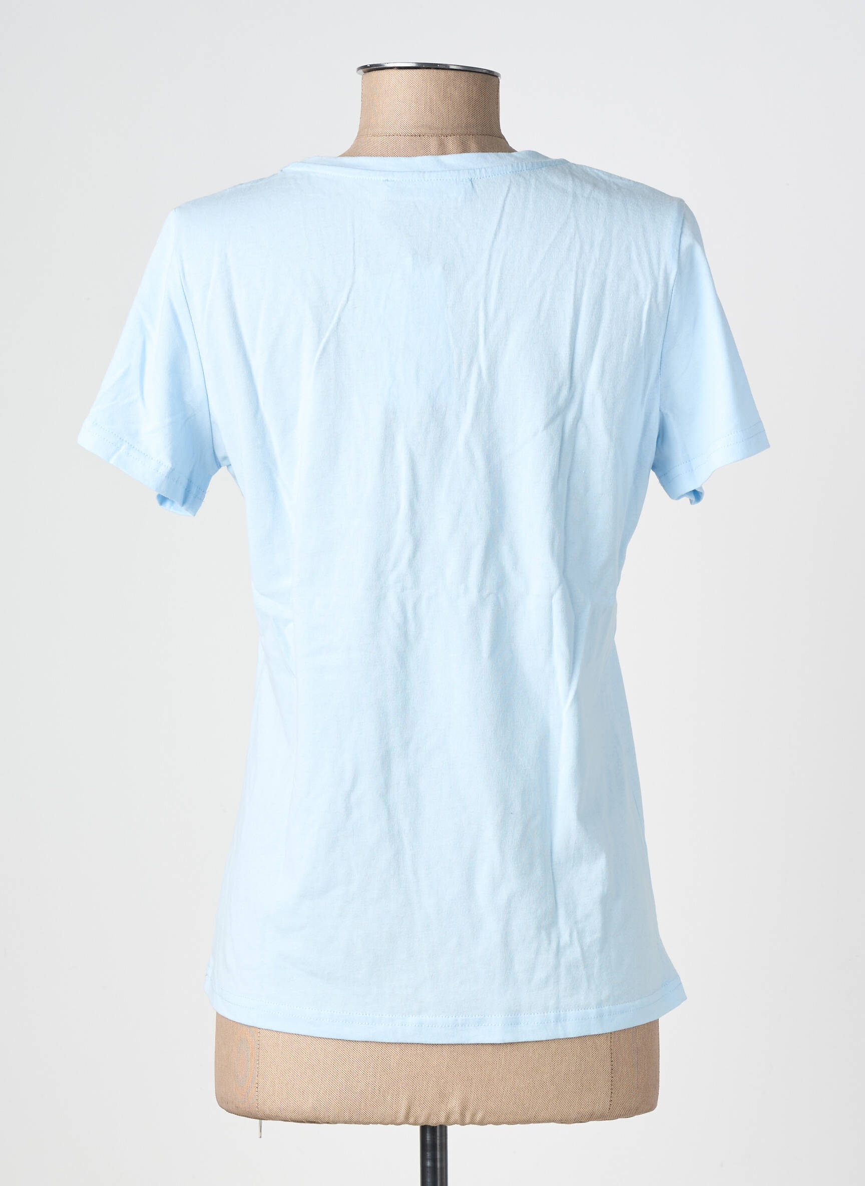 Top manches courtes manches courtes bleu SARAH JOHN femme