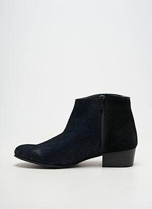 Bottines/boots cubain talon plat jusqu'à 3cm noir REQINS femme