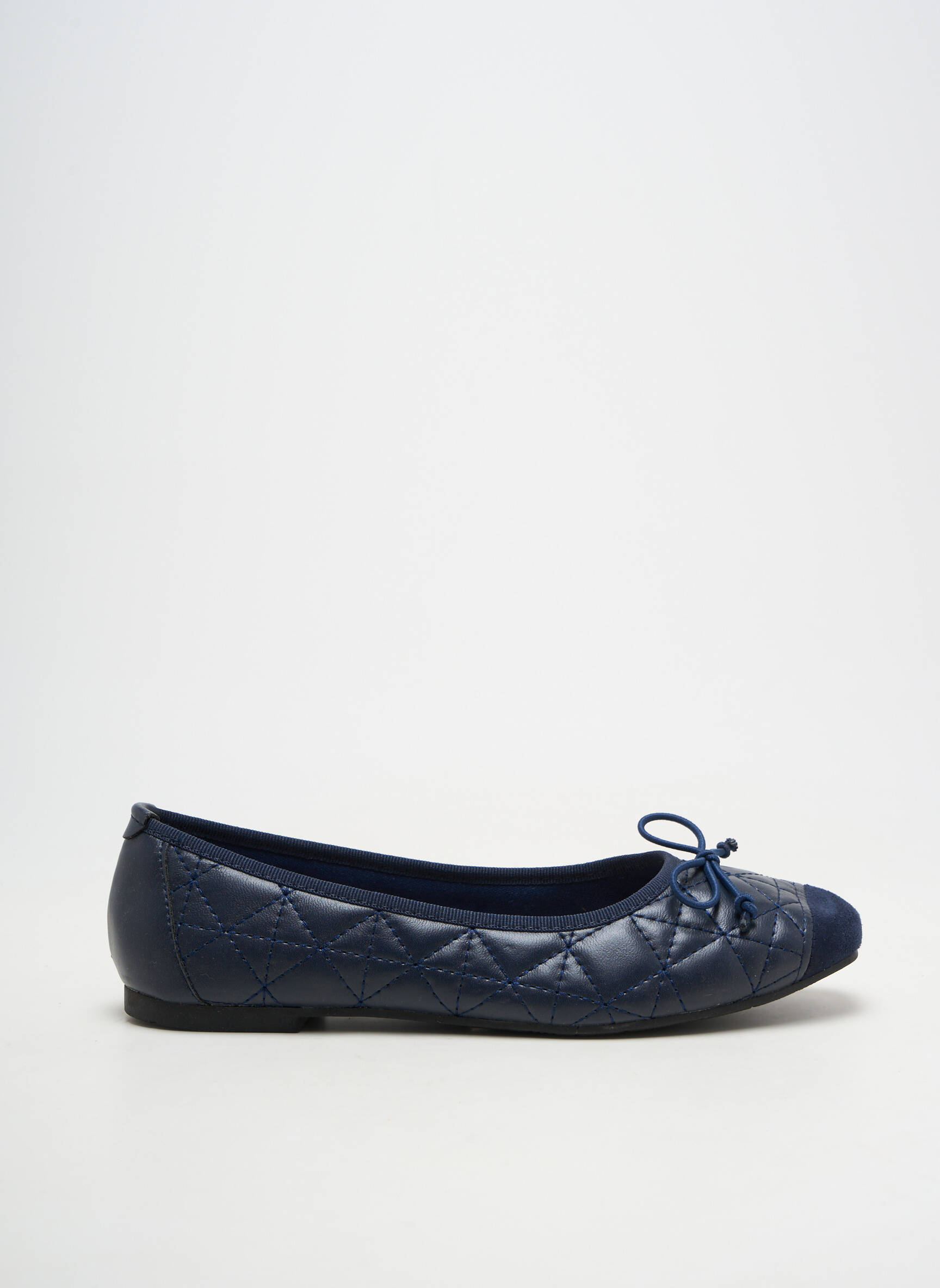 Ballerines bout rond talon plat jusqu'à 3cm bleu PRETTY SHOES femme
