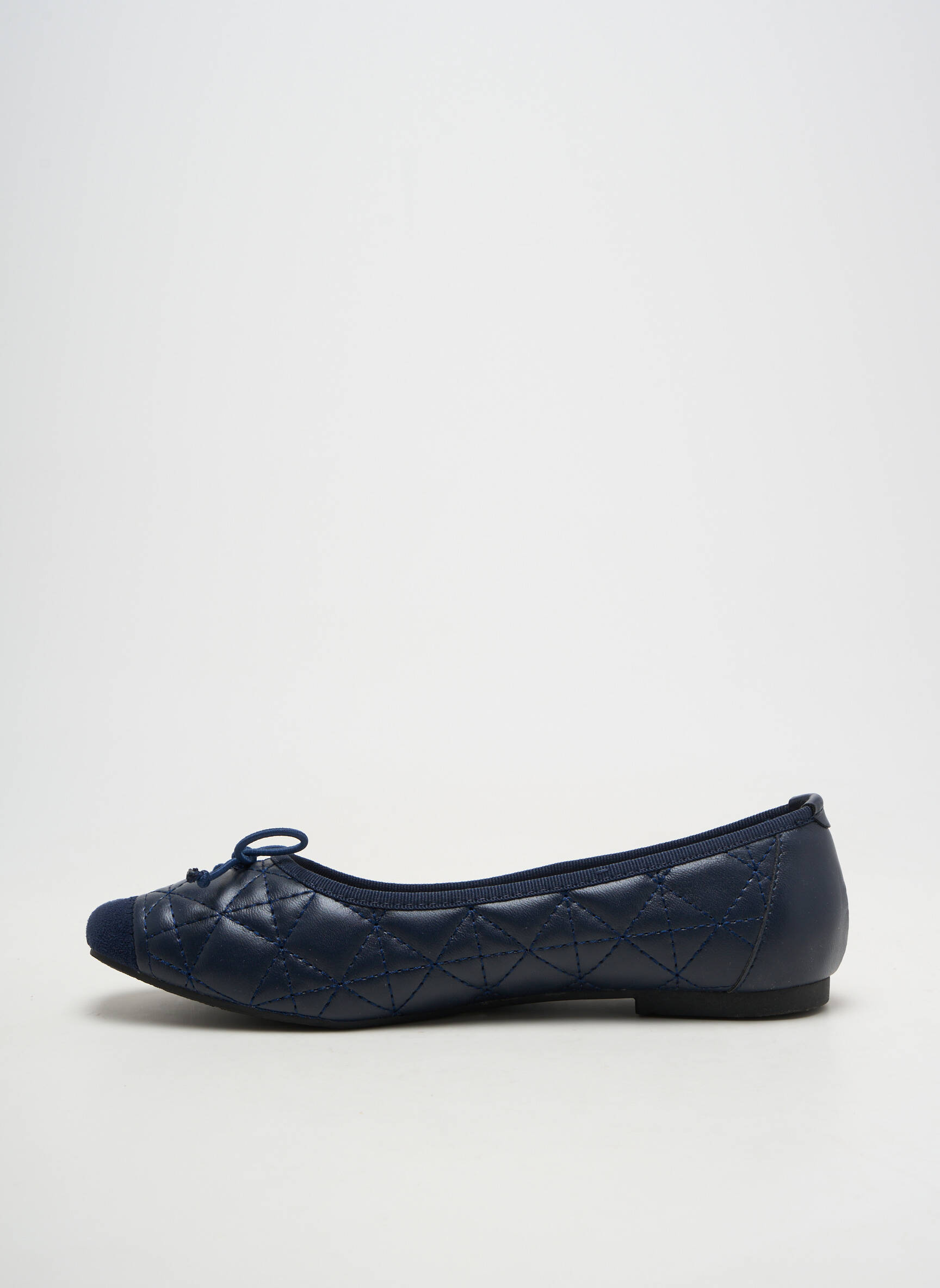Ballerines bout rond talon plat jusqu'à 3cm bleu PRETTY SHOES femme