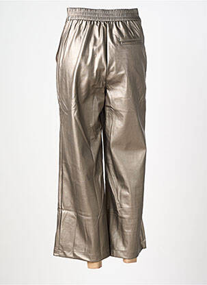 Pantalon large fermeture zippée sous rabat boutonné taille normale beige LES TROPEZIENNES PAR M.BELARBI femme