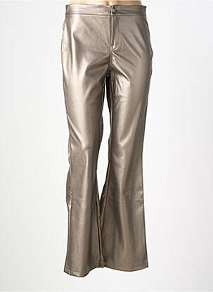 Pantalon flare taille haute taille haute marron LES TROPEZIENNES PAR M.BELARBI femme