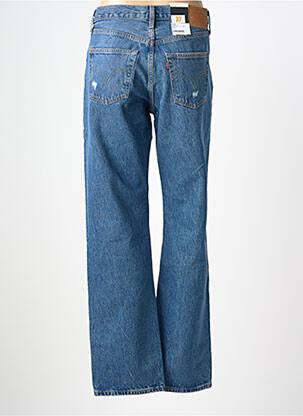 Jeans coupe droite effet usé délavé taille normale bleu LEVI'S femme
