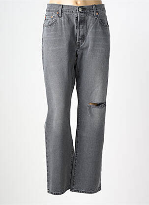 Jeans coupe droite taille haute taille haute gris LEVI'S femme