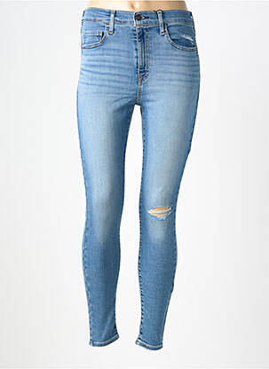 Jeans skinny effet usé délavé taille haute bleu LEVI'S femme