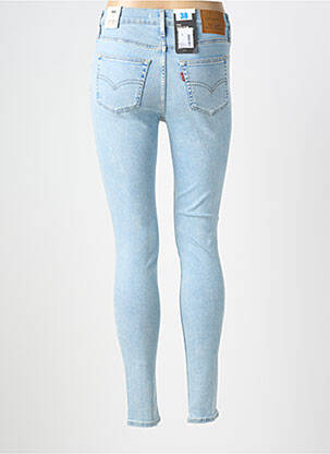 Jeans skinny effet usé délavé taille haute bleu clair LEVI'S femme