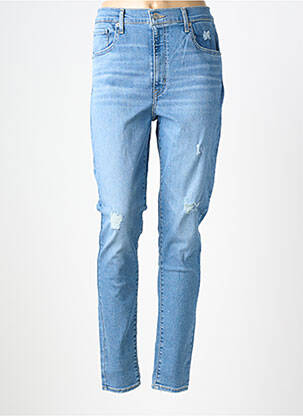 Jeans skinny effet usé délavé taille haute bleu LEVI'S femme