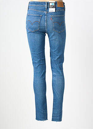 Jeans skinny effet usé délavé taille haute bleu LEVI'S femme