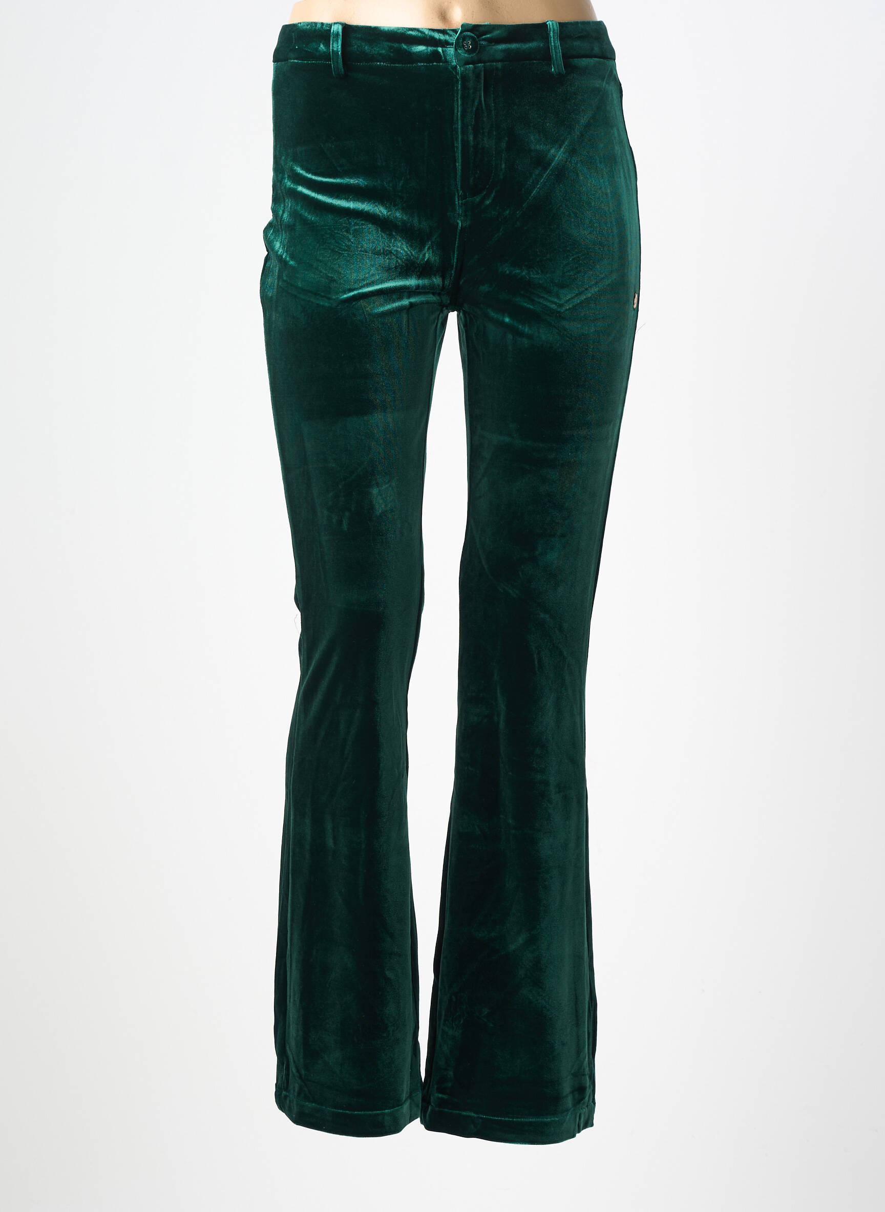 Pantalon flare stretch taille normale vert LES TROPEZIENNES PAR M.BELARBI femme
