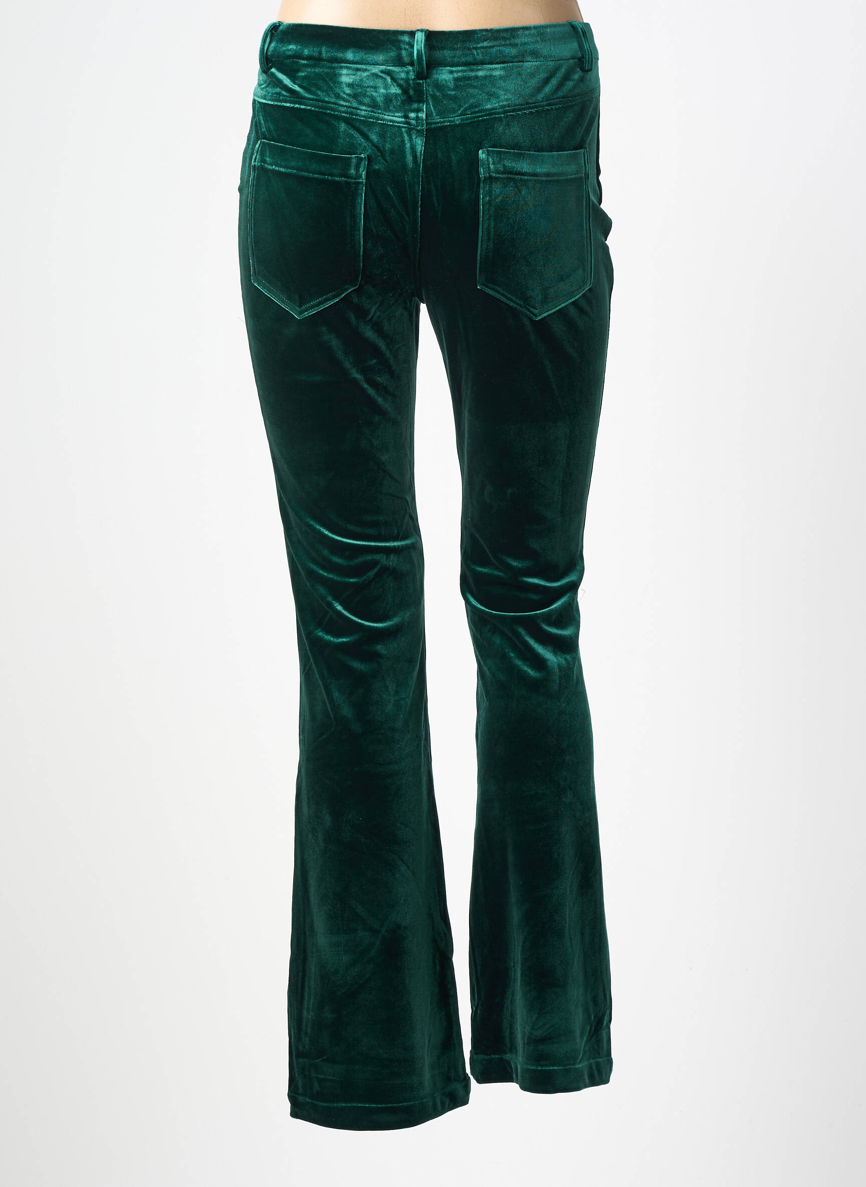 Pantalon flare stretch taille normale vert LES TROPEZIENNES PAR M.BELARBI femme