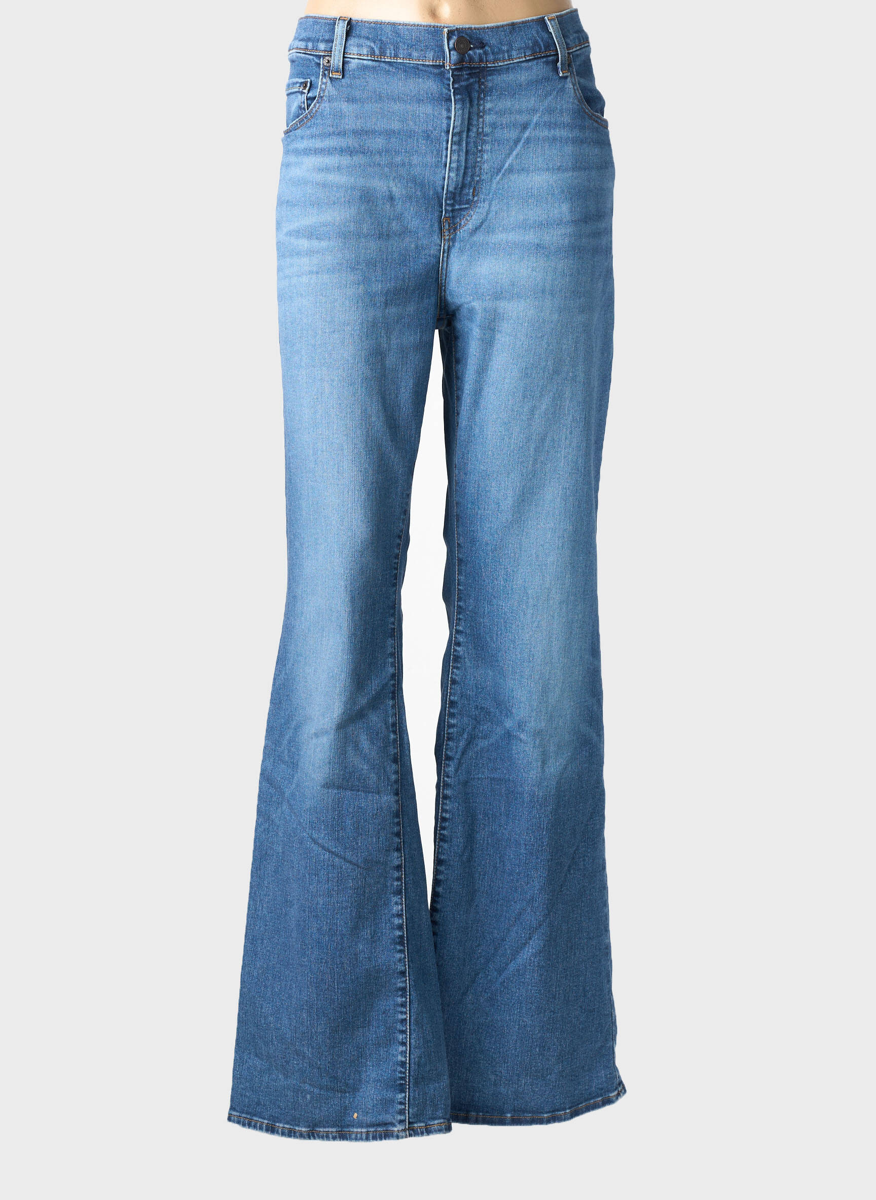 Jean coupe flare stretch taille normale bleu LEVI'S femme