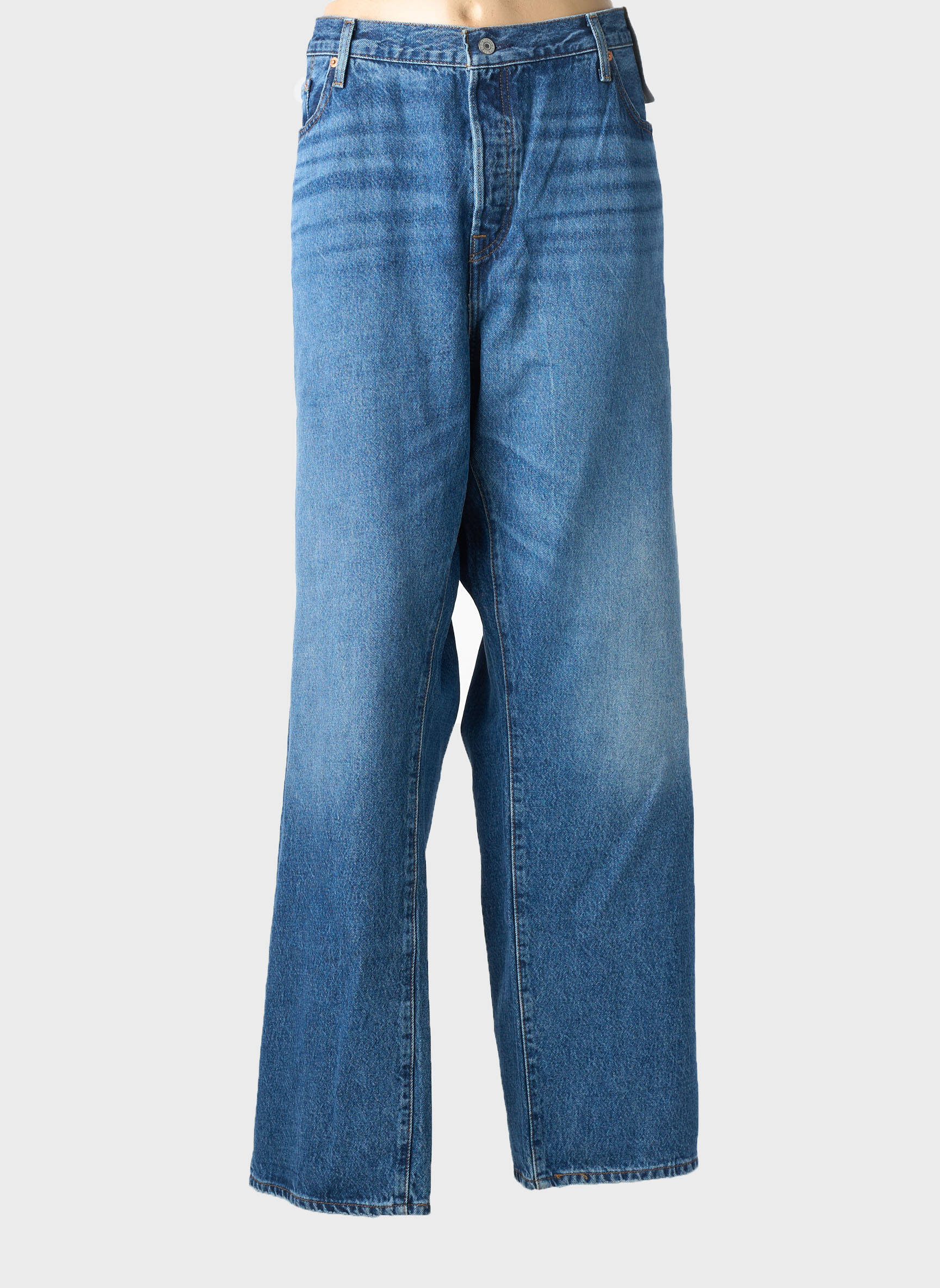 Jeans coupe droite stretch taille normale bleu LEVI'S femme