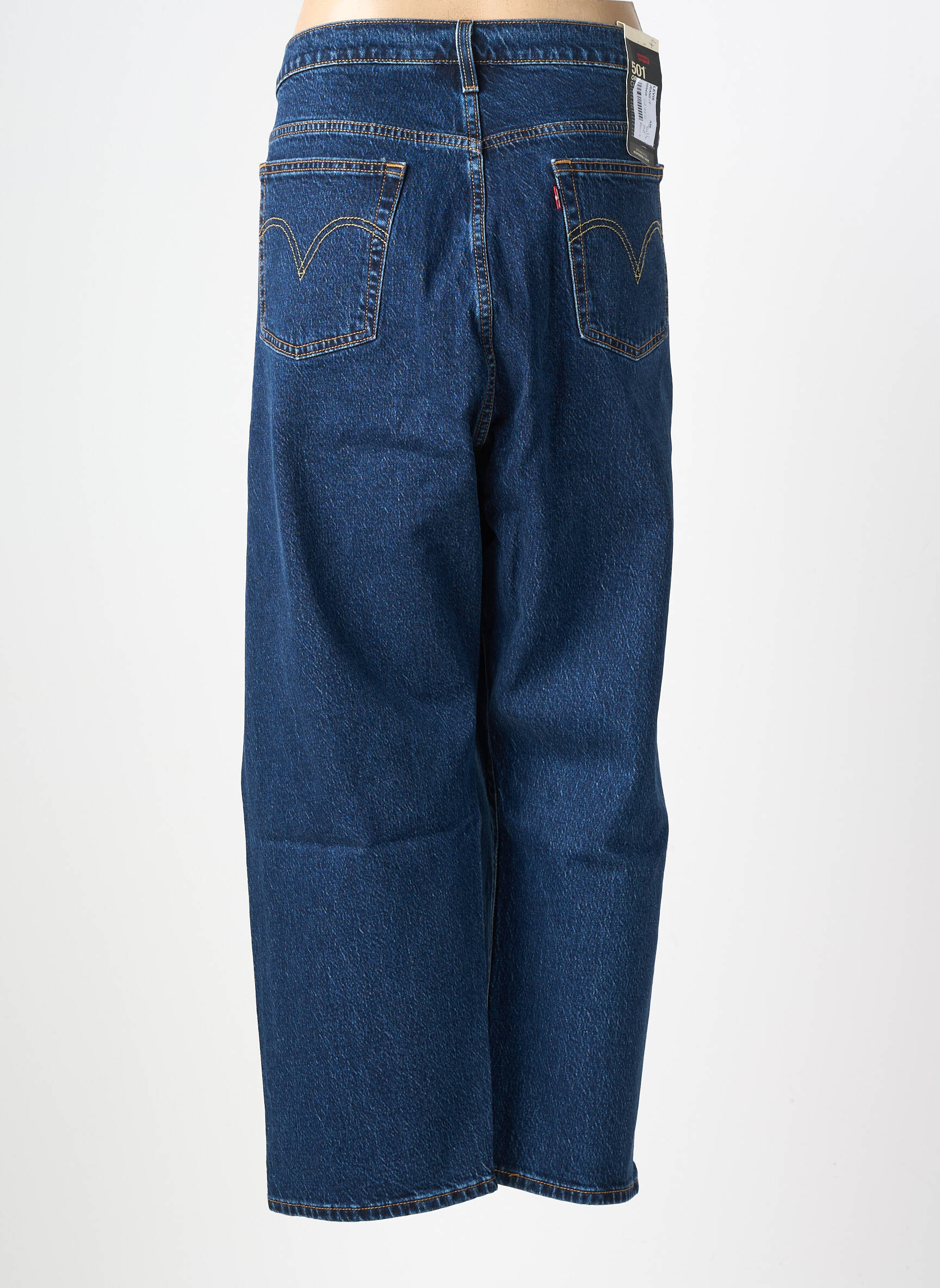 Jeans coupe droite stretch taille normale bleu fonce LEVI'S femme