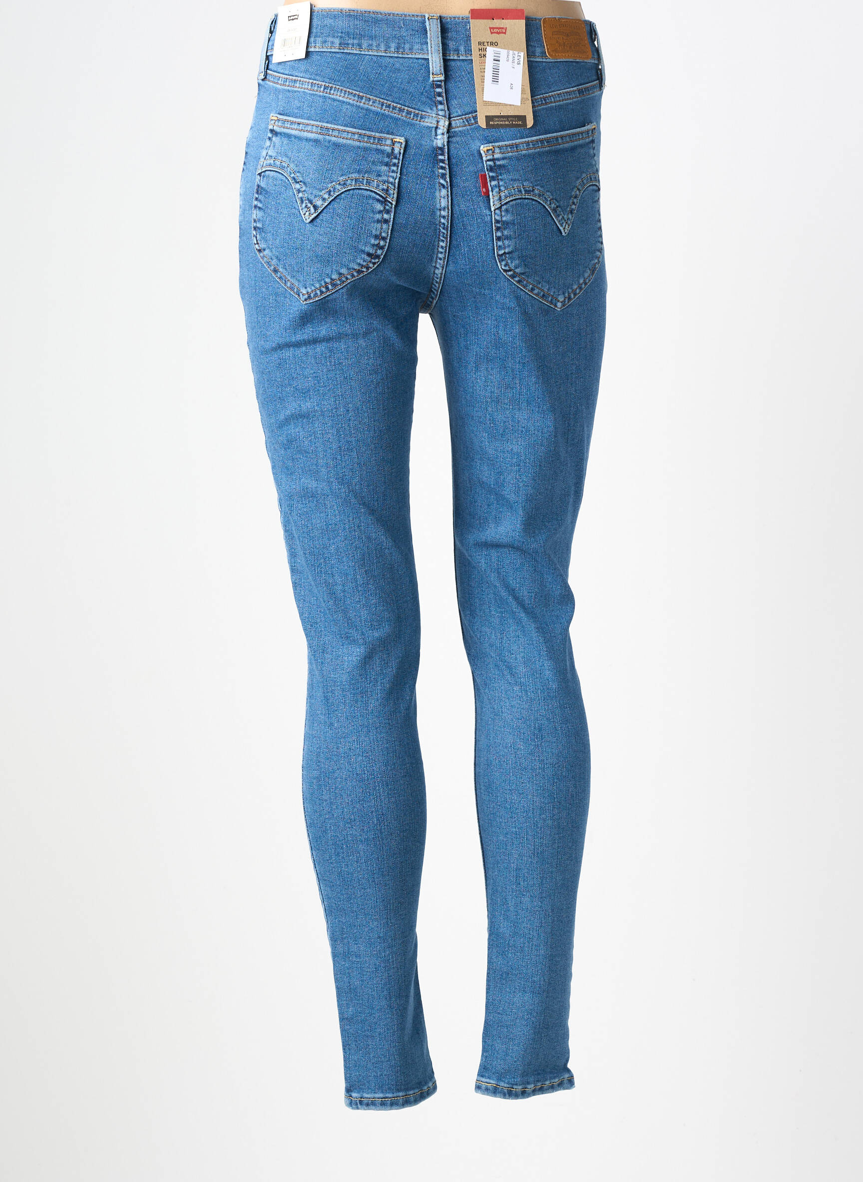 Jeans skinny taille haute taille haute bleu LEVI'S femme