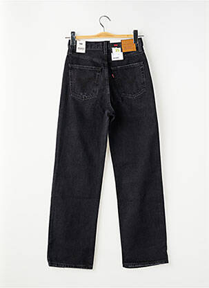 Jeans coupe droite effet usé délavé taille normale noir LEVI'S femme