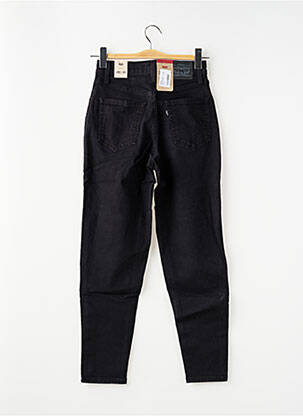 Jeans coupe slim tissage brut taille normale noir LEVI'S femme
