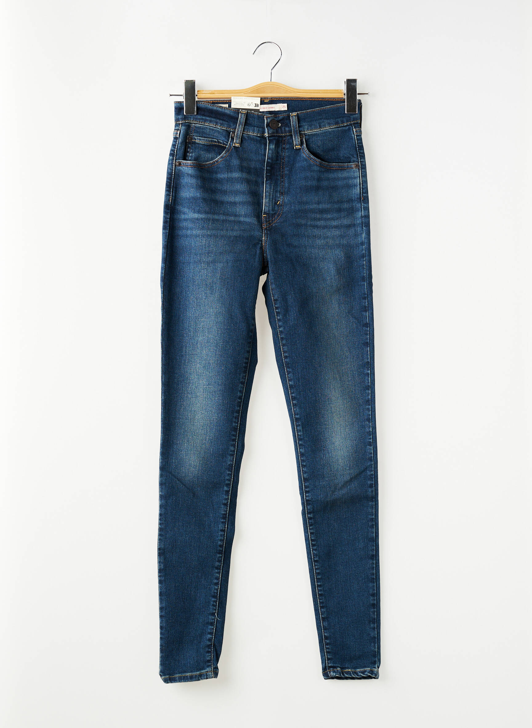 Jeans skinny tissage brut taille normale bleu LEVI'S femme