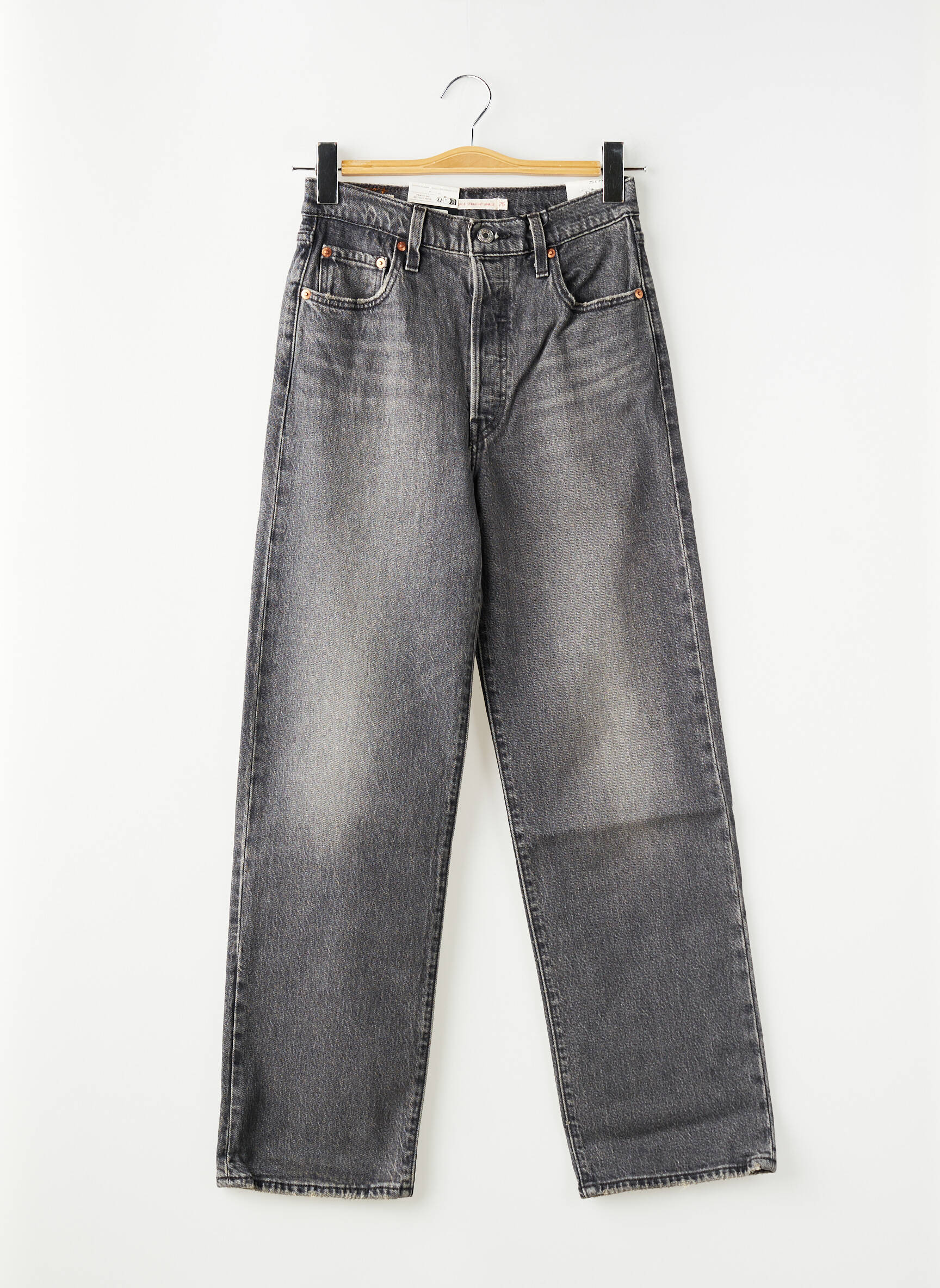 Jeans coupe droite taille normale taille normale gris LEVI'S femme