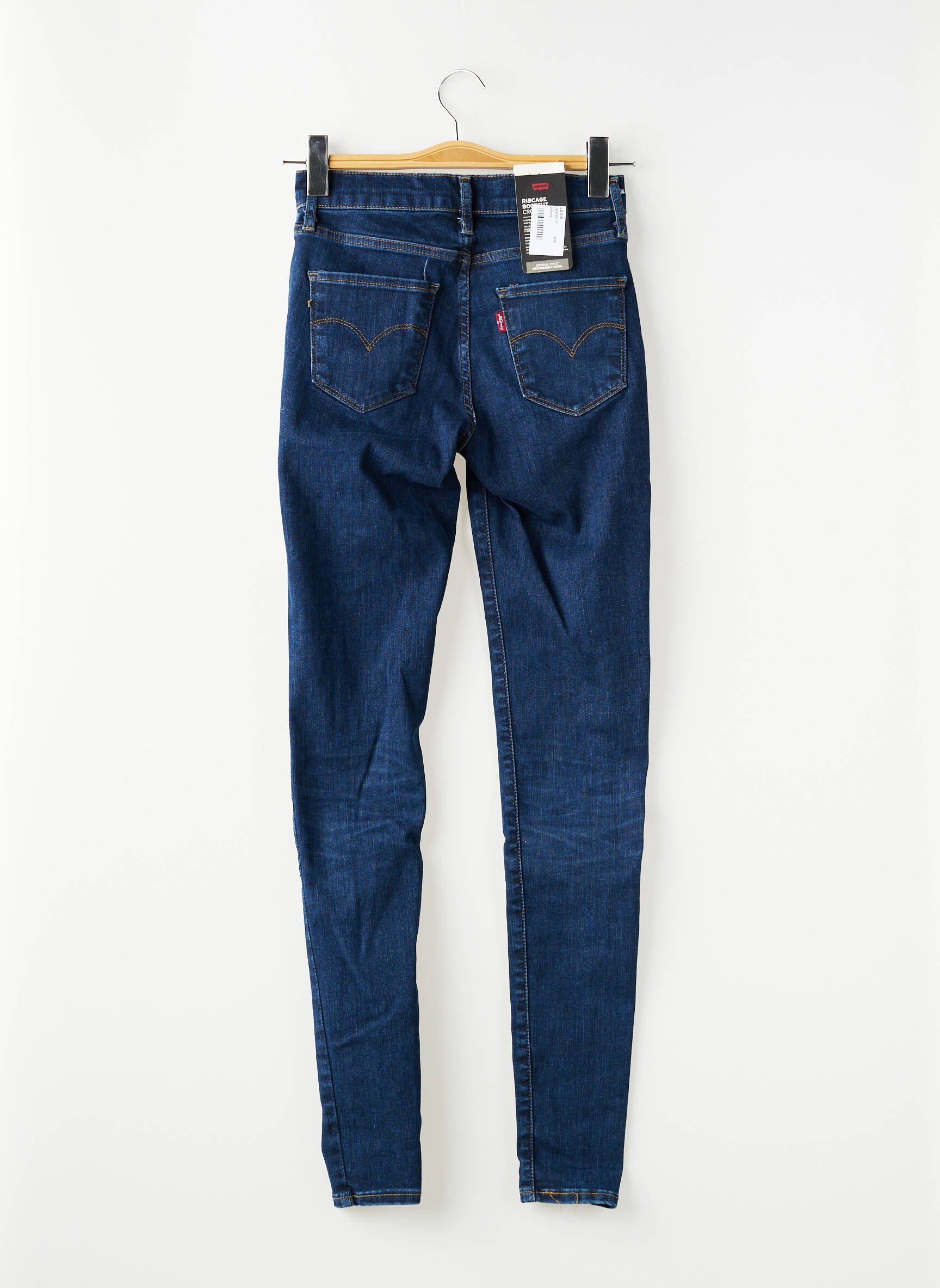 Jeans skinny tissage brut taille normale bleu LEVI'S femme