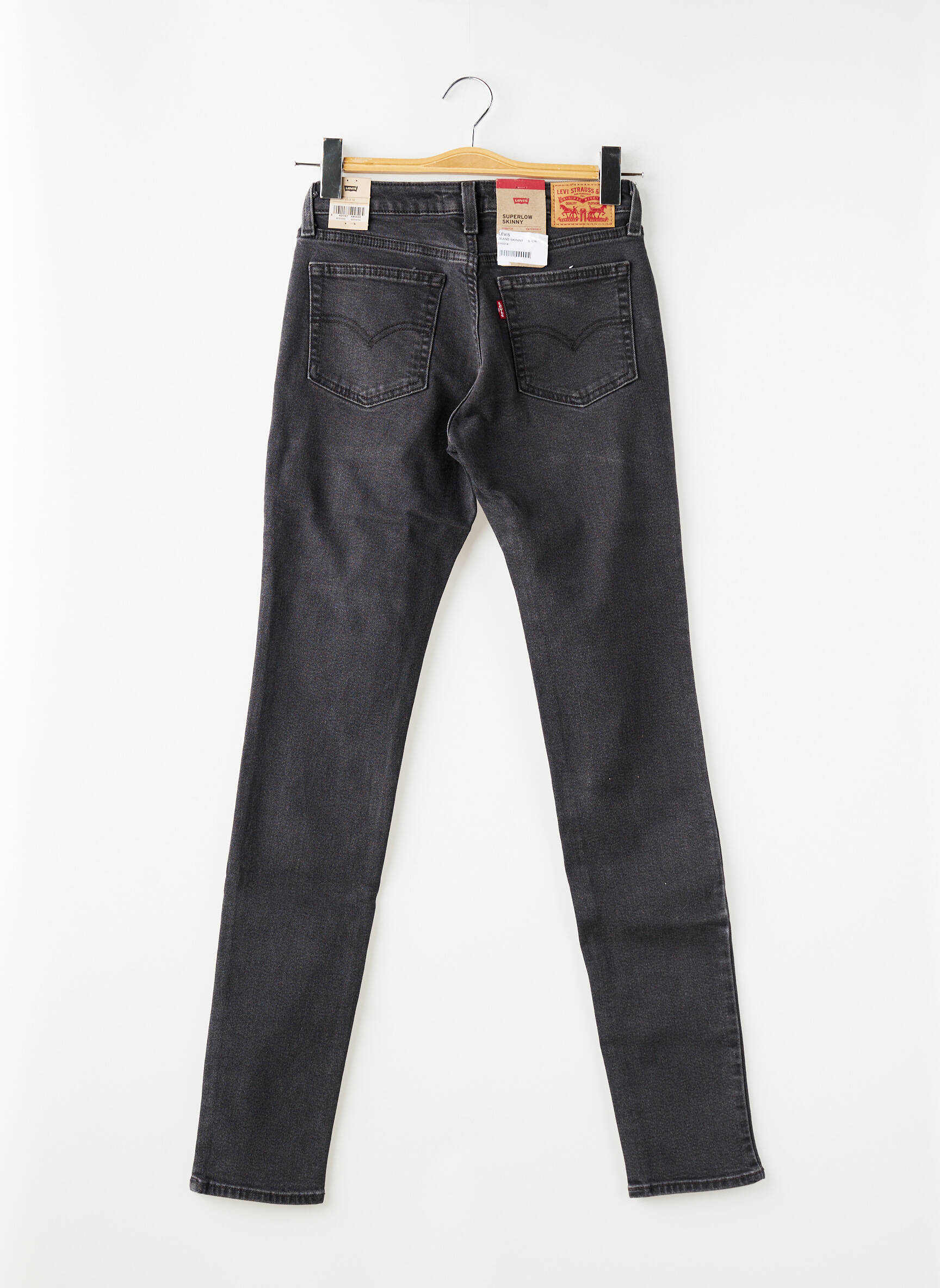 Jeans skinny tissage brut taille normale gris LEVI'S femme