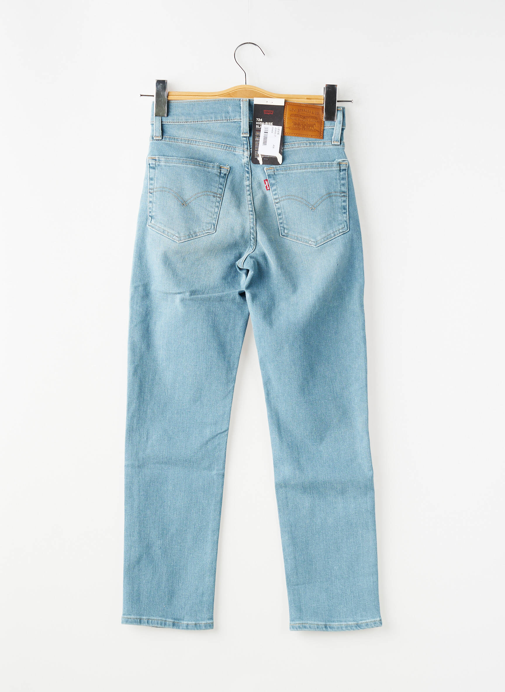 Jeans coupe slim tissage brut taille normale bleu LEVI'S femme