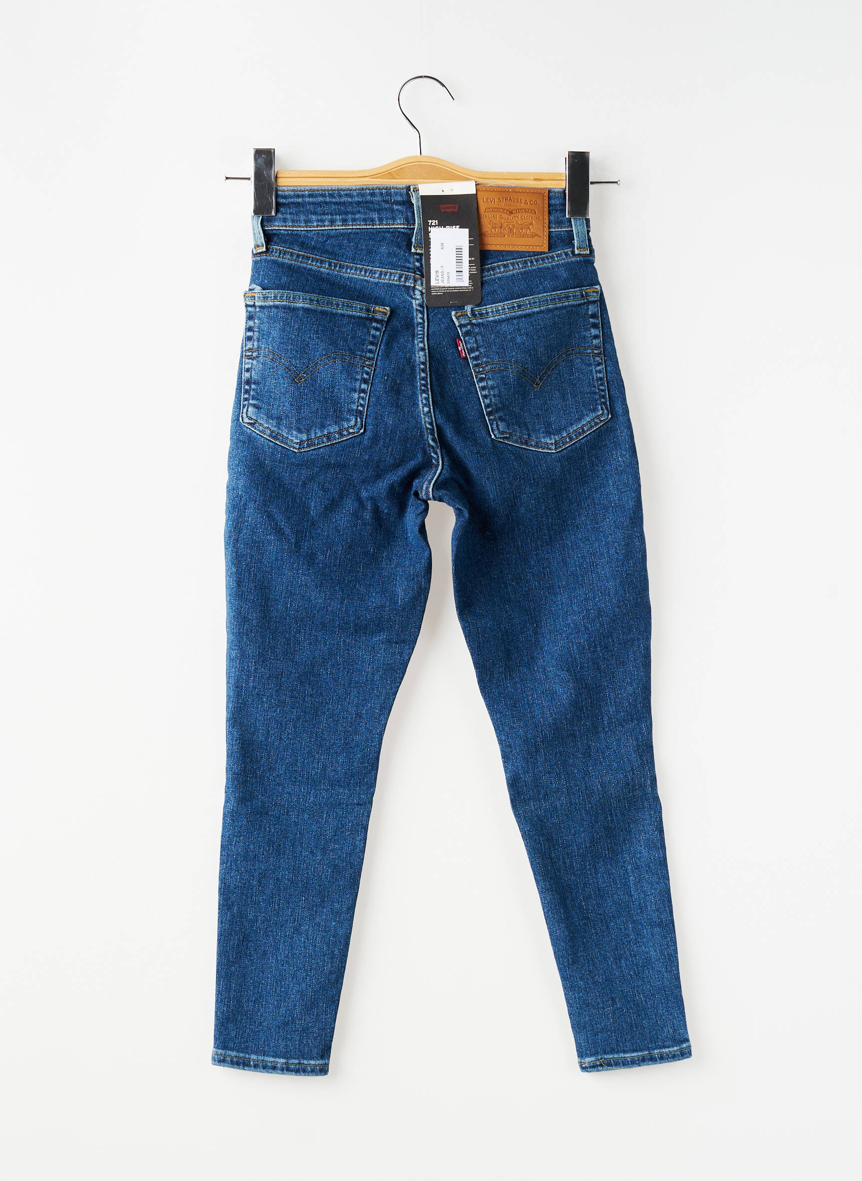 Jeans skinny tissage brut taille normale bleu LEVI'S femme