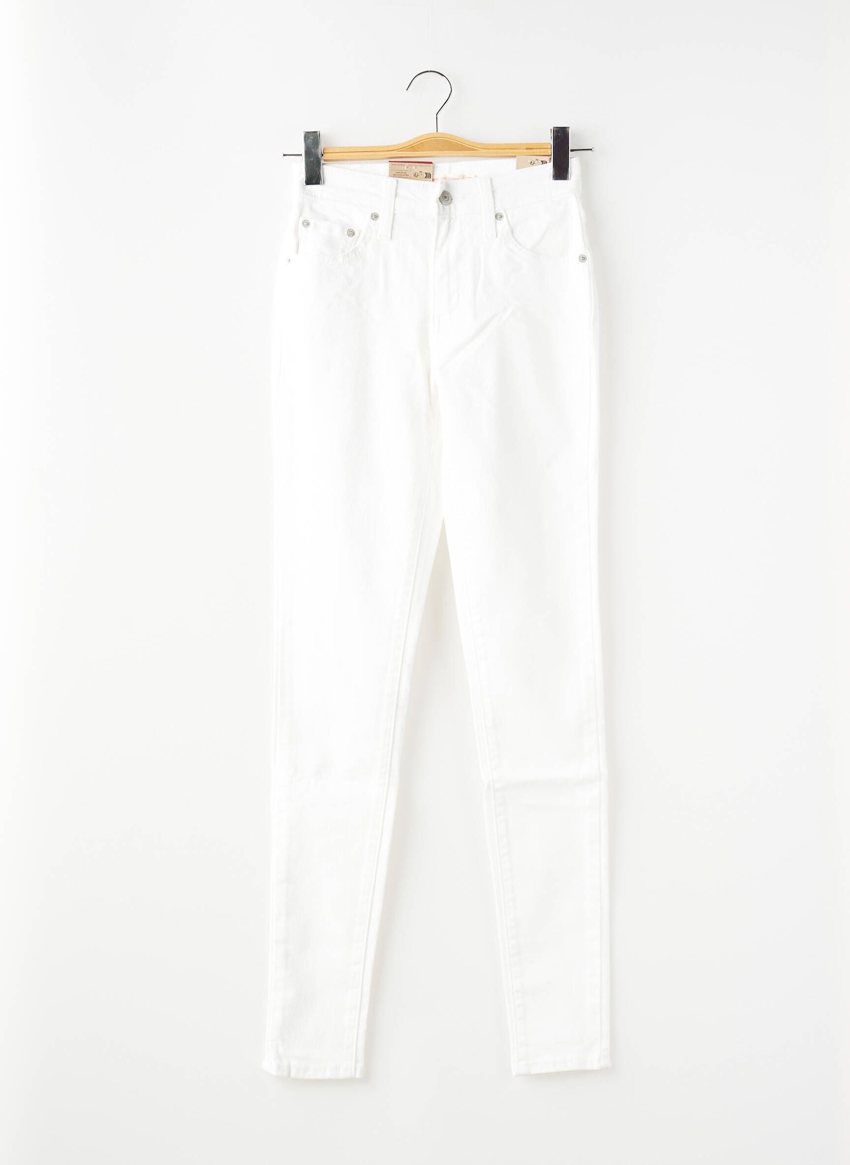Jeans skinny tissage brut taille normale beige LEVI'S femme